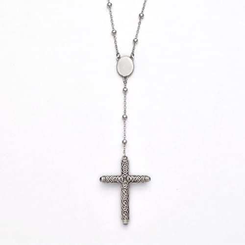 Sterling Silver .925 Solid Cruel Intention Cross Necklace Urn With Spoon - Image 3
